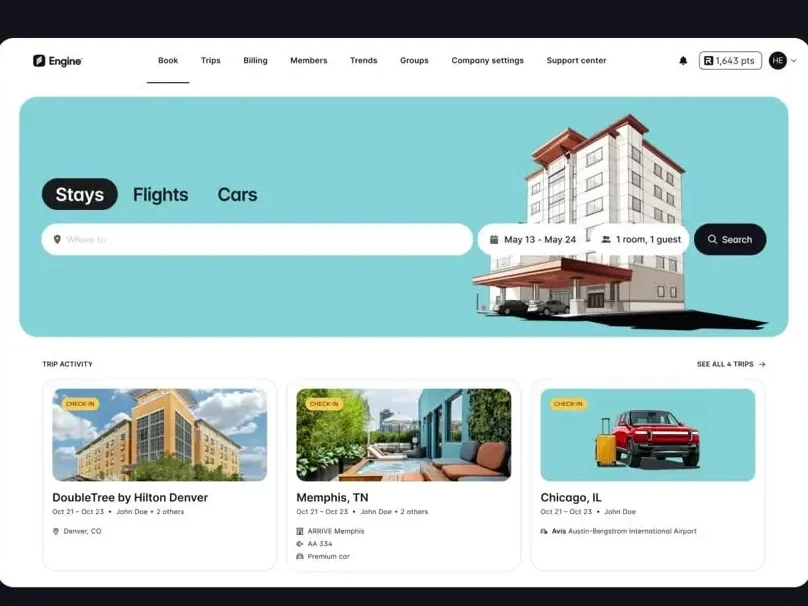 Engine Travel Management Platform