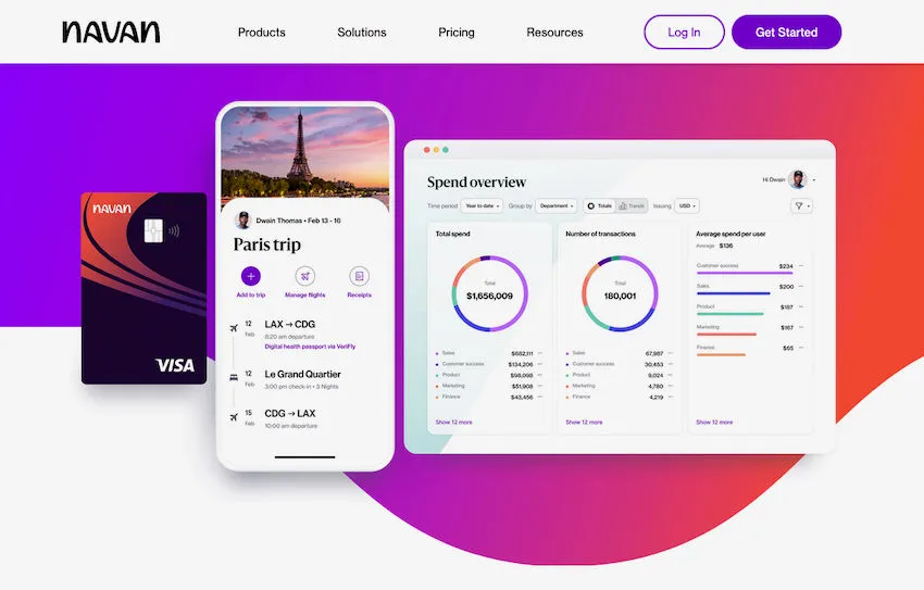 navan travel dashboard