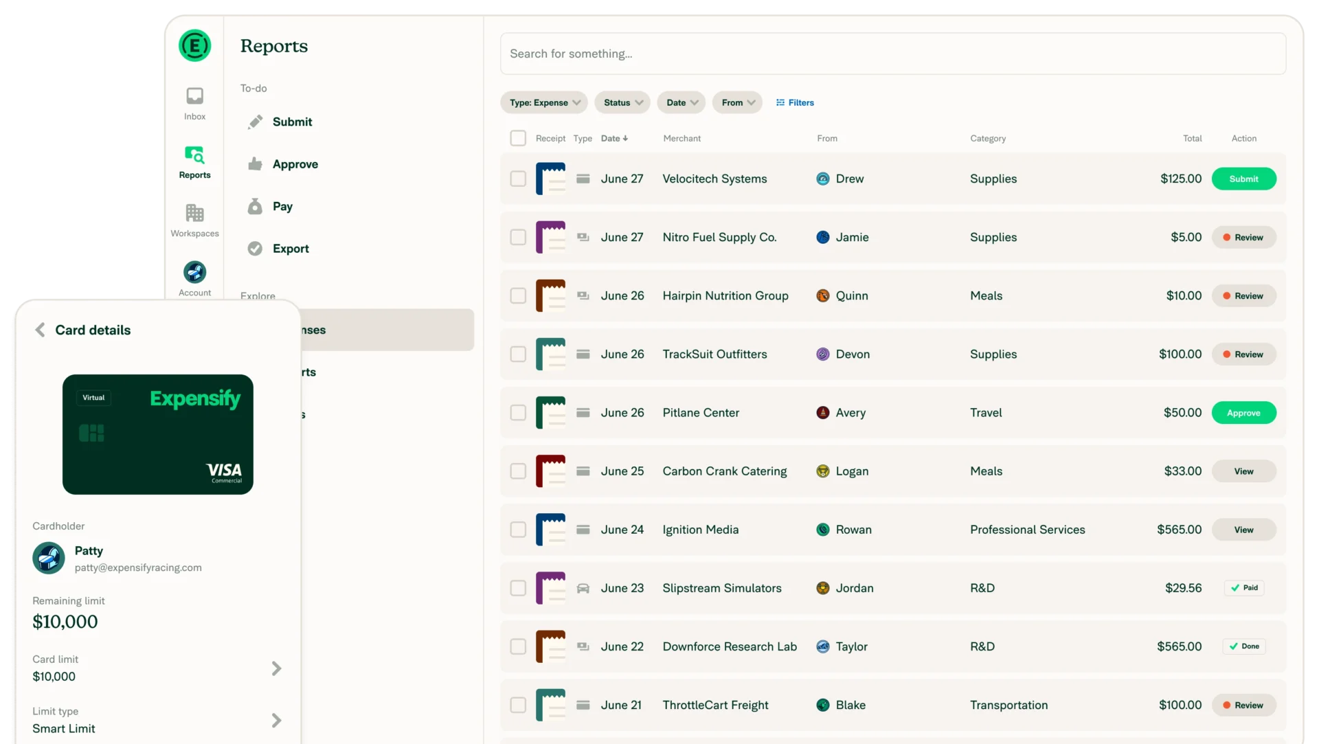Expensify Business Expense Tracking Software