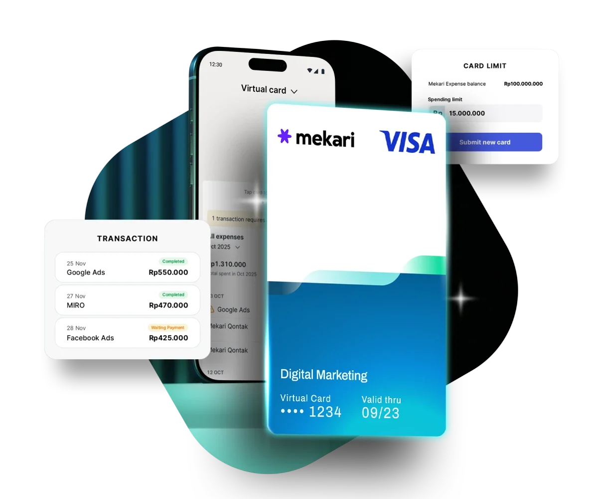 mekari expense mekari limitless card virtual card