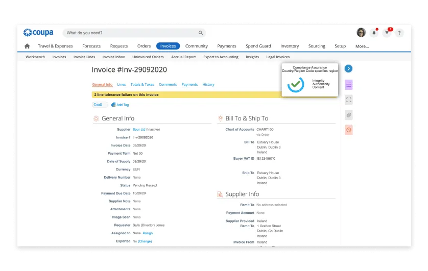 coupa account payable