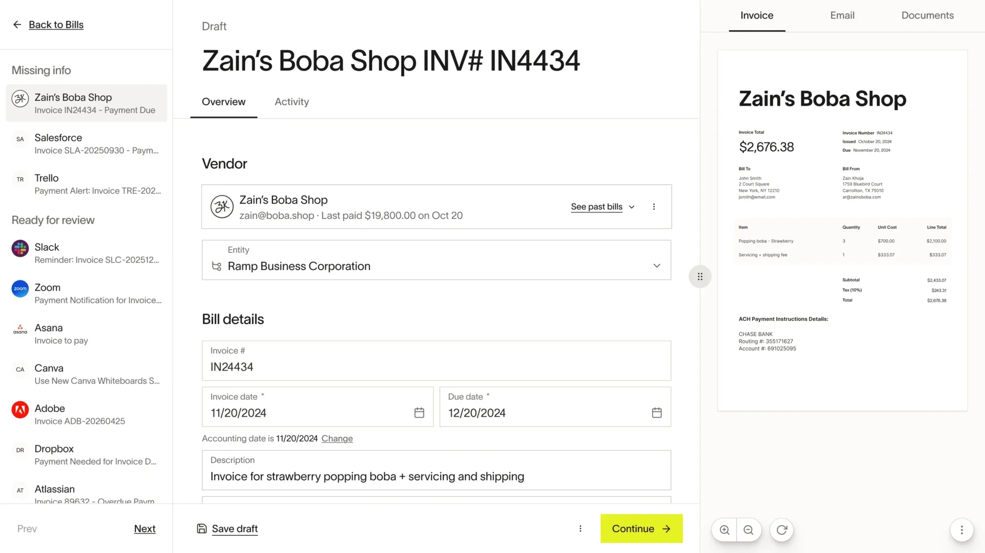 Ramp - AI for account payable