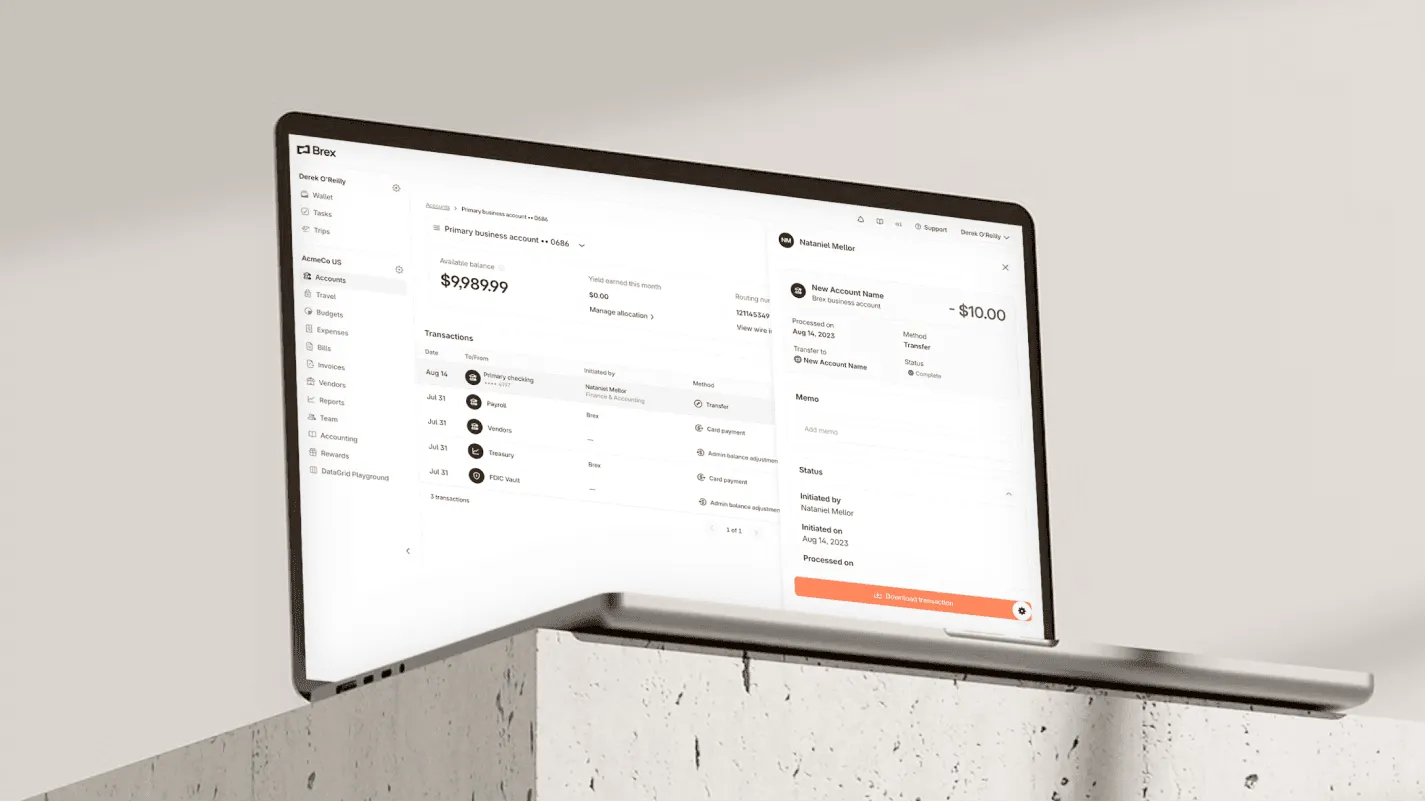 brex purchase invoice