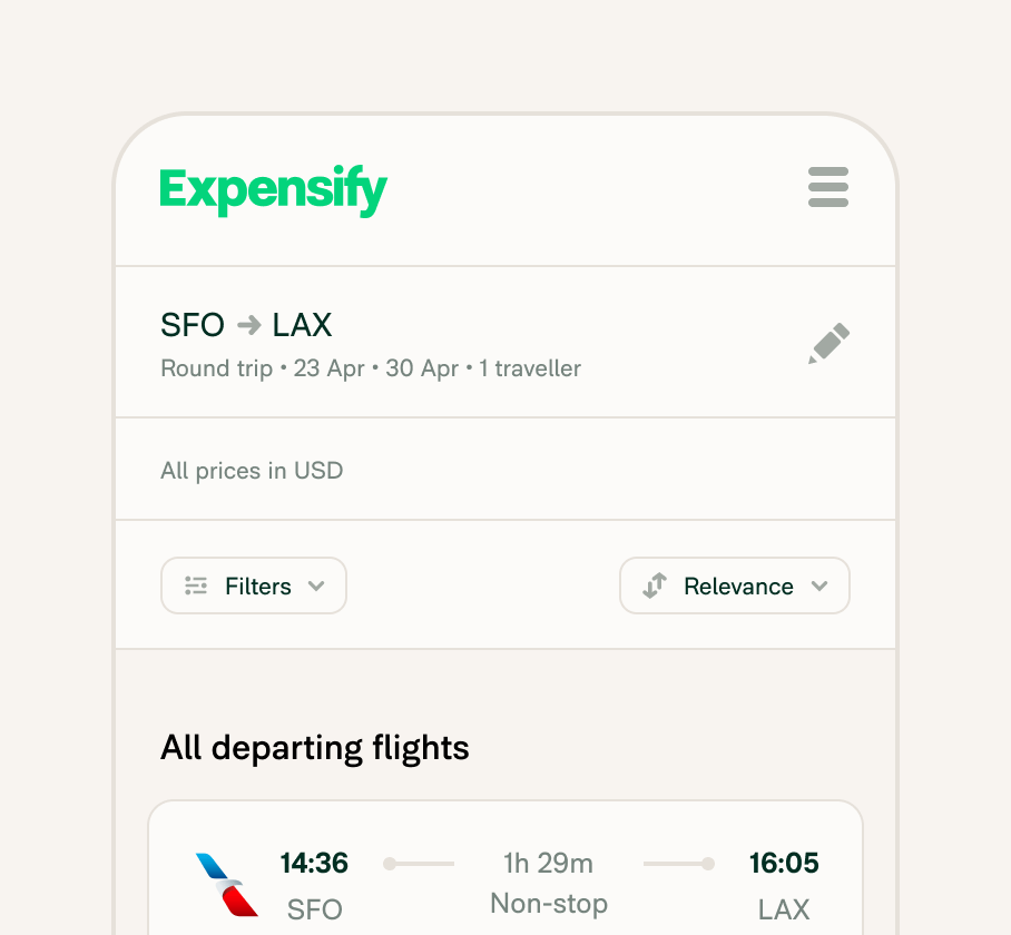 Expensify - business travel for small business
