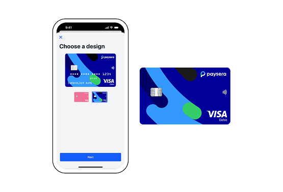 Paysera - Virtual prepaid debit card