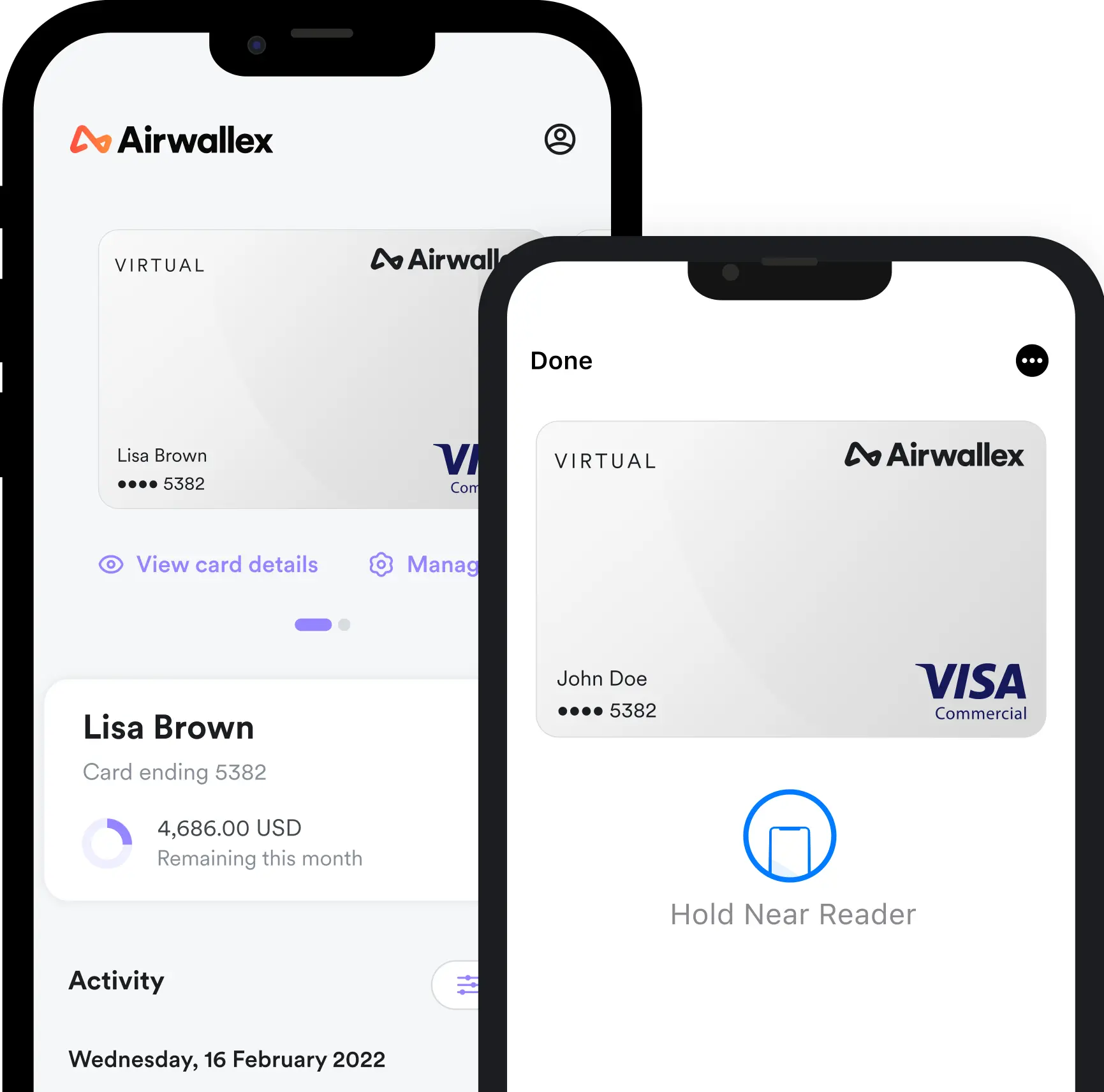 Airwallex - instant virtual debit card
