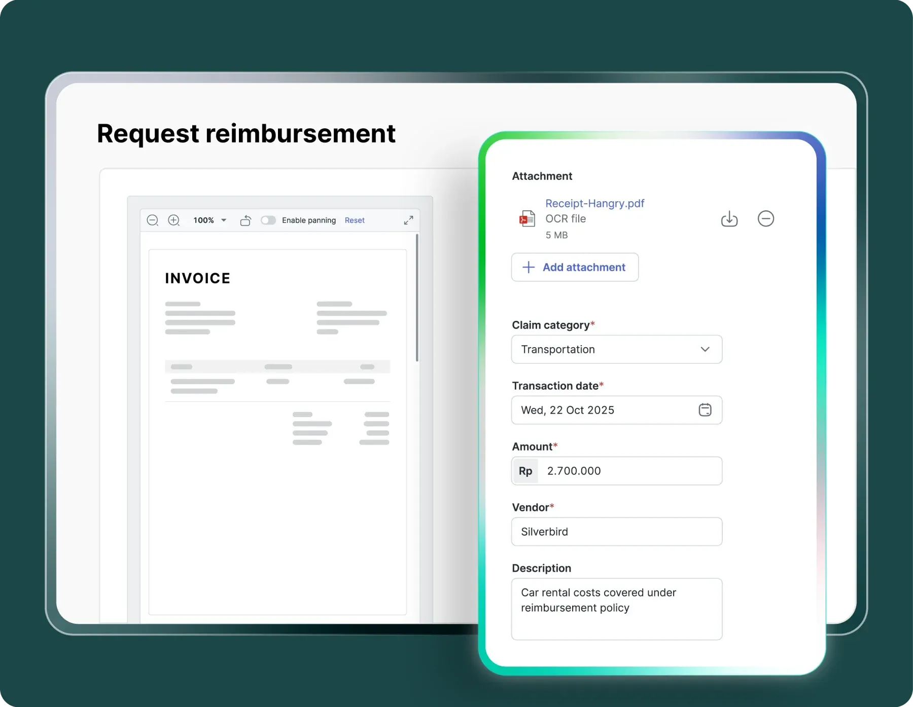 mekari expense ocr reimbursement