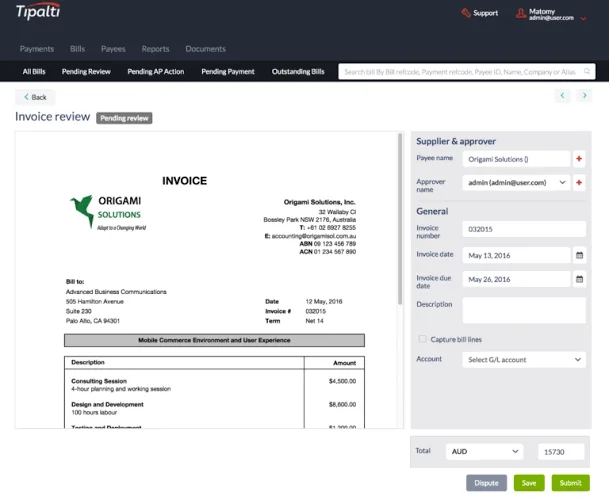 Tipalti AP Software