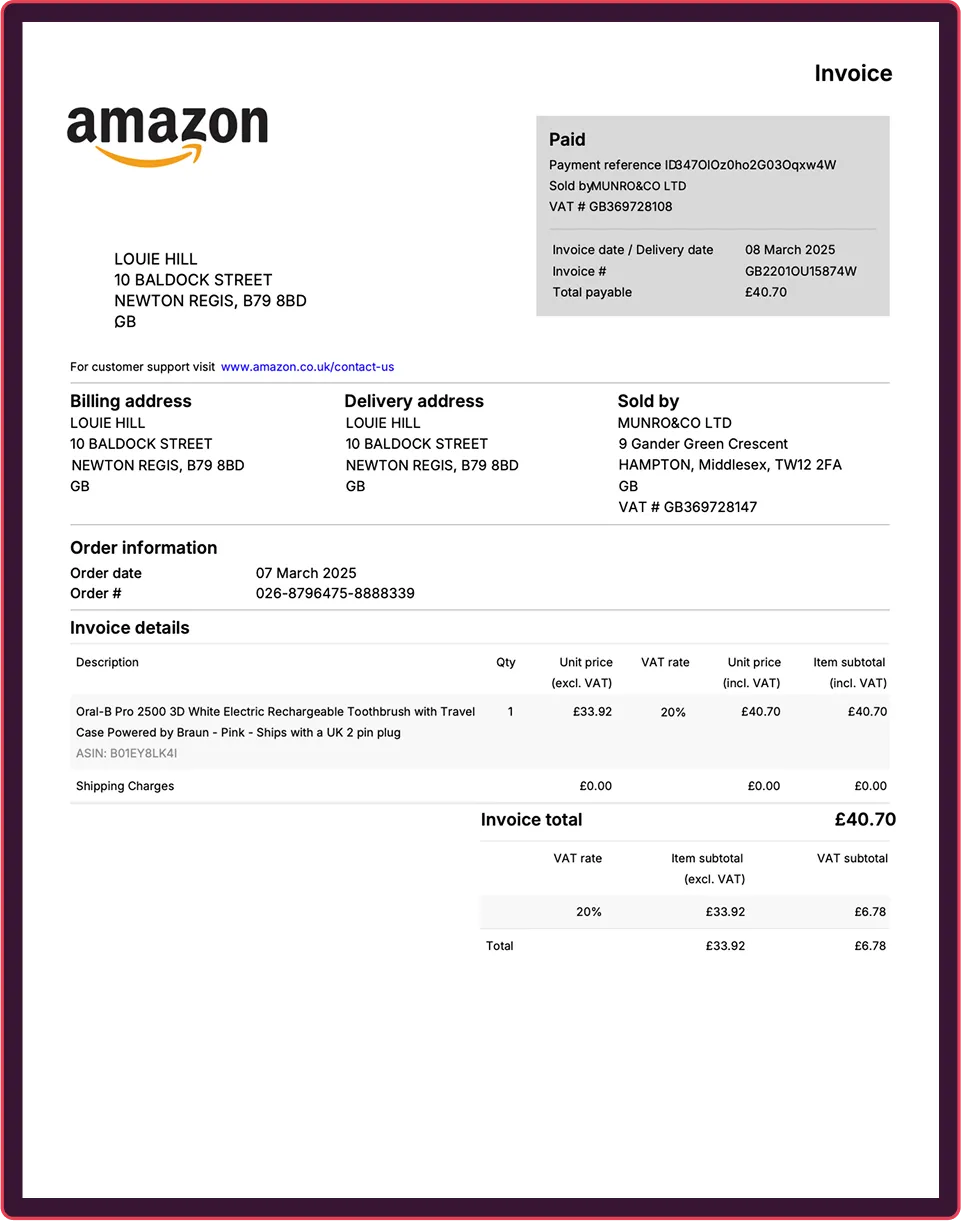 fake invoice fraud