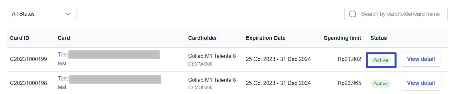 tanda vcc mekari expense aktif